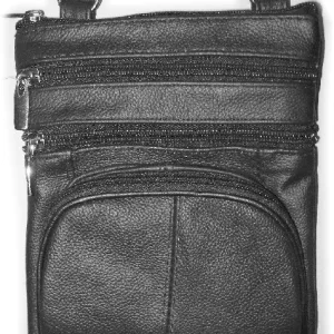 Tag# RM004BK 6.5"X 8" Leather Shoulder Bag