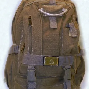 BROWN CANVAS BACKPACK