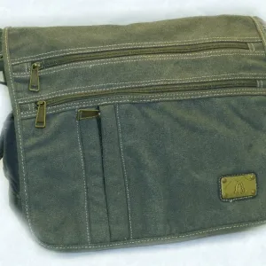 KHAKI  CANVAS LAP TOP  BAG