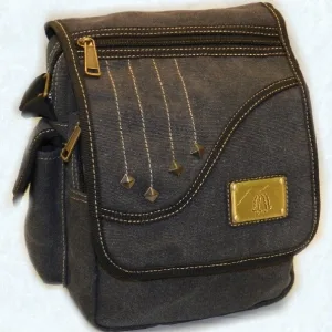 Black Canvas Shoulder Bag