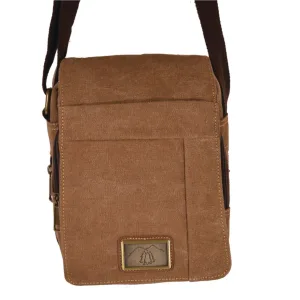 Brown Canvas Purse 10"