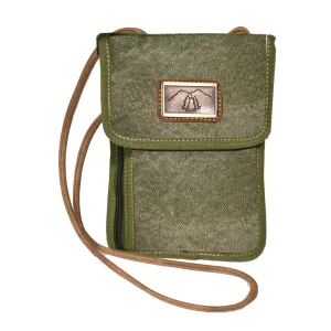 8.7" GREEN CANVAS POUCH