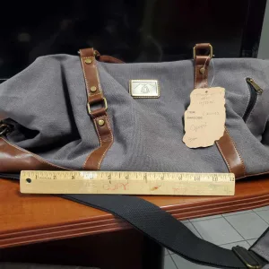 24" MED GREY CANVAS TRAVEL BAG