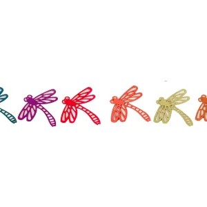 Dragonfly magnet set of 6  4"