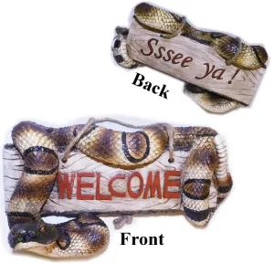 RATTLESNAKE WELCOME SIGN