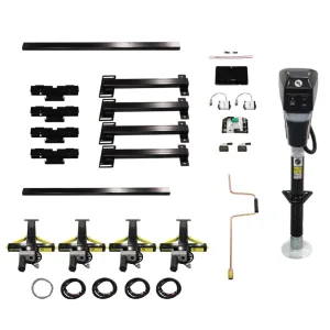 Lippert Ground Control TT Automatic Electric Leveling System for Travel Trailers, 10,000 lb (672136)