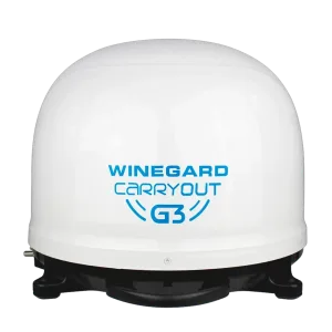 Winegard Carryout G3 Portable Automatic Satellite TV Antenna, White (GM-9000)