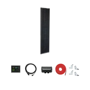 Zamp Solar Legacy Black 95W Long Solar Panel Deluxe Kit with 40A PWM Controller (KIT1021)