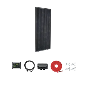 Zamp Solar Legacy Black 190W Solar Panel Deluxe Kit with 40A PWM Controller (KIT1023)