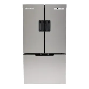 Norcold Polar 15 cu ft 12V DC RV Refrigerator with Ice Maker, Stainless French Doors (N15DCIMSS)