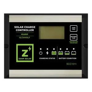 Zamp Solar 40A 5-Stage PWM Digital Solar Charge Controller, Lithium Compatible (SCC1011)